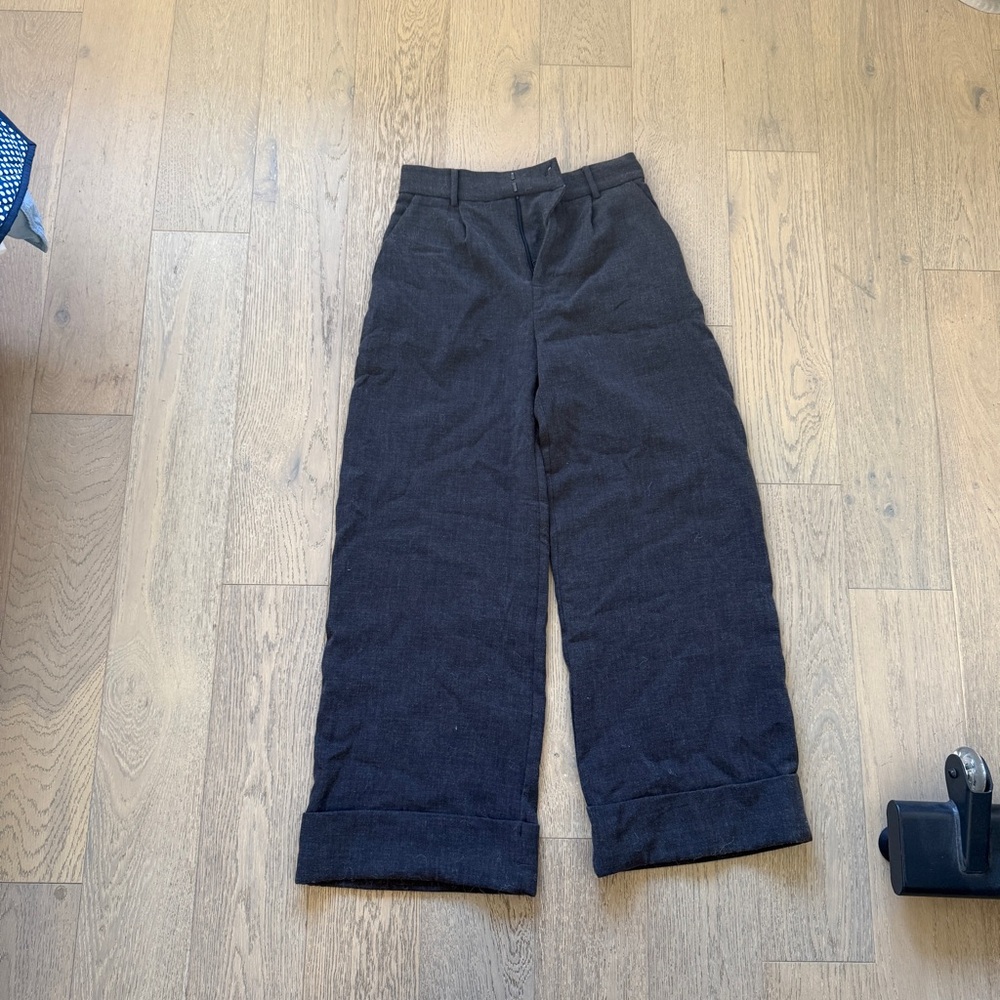 Freepeople Wide Leg Trousers Gray